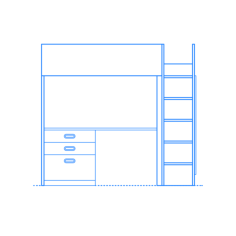Furniture Bunk Beds Loft Beds Ikea Stuva Loft Bed Sticker Svg Vector, Free Vectors File